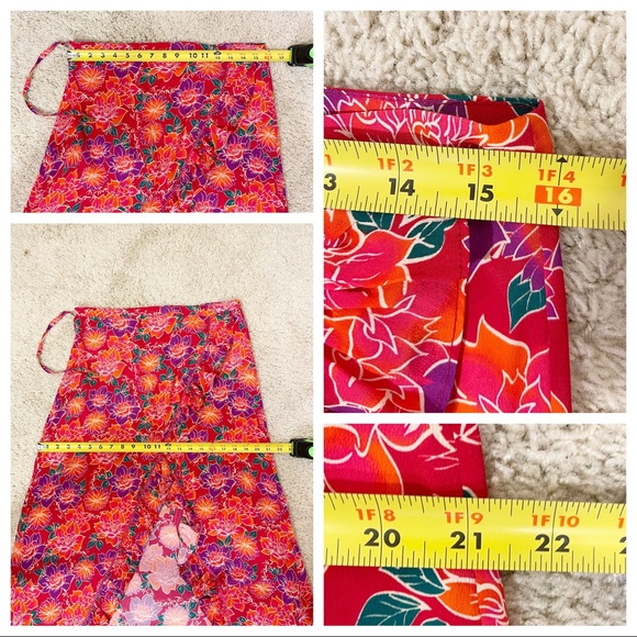 PALOMA BLUE Stevie Ruffled Floral-print Crepe De Chine Wrap Maxi Skirt In Red - Picture 6 of 8